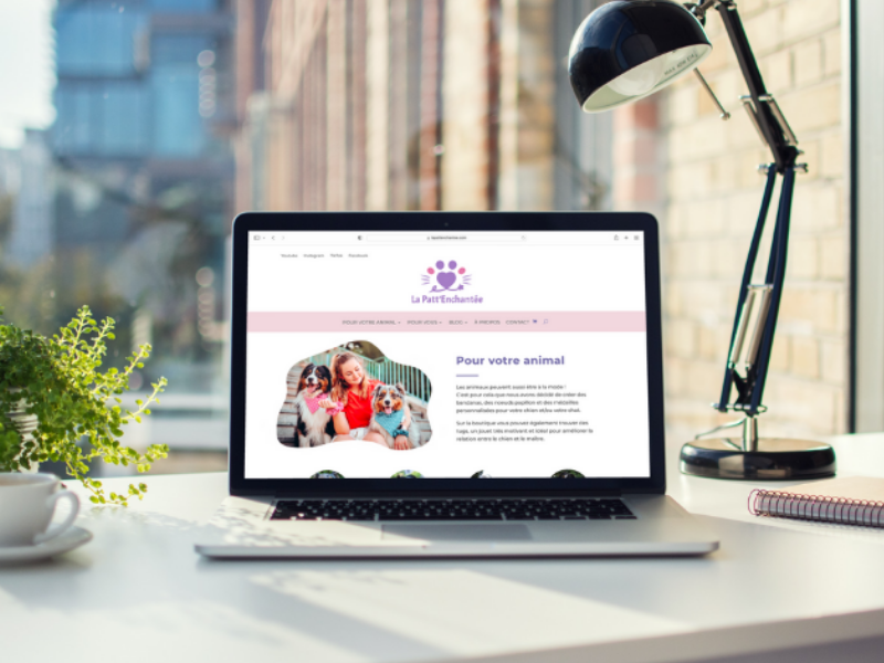 Création site e-commerce La Patt&rsquo;Enchantée 